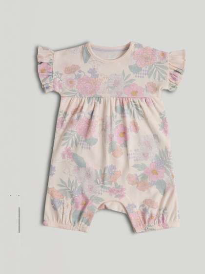 mothercare Girls Printed
                    Pure Cotton Rompers