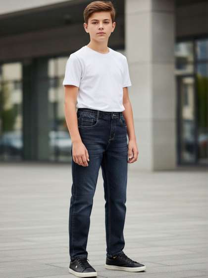 V-Mart Boys Regular Fit
                    Mid-Rise Light Fade Stretchable Jeans