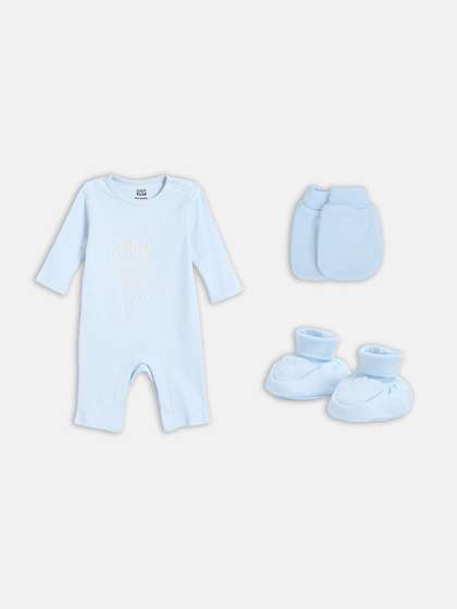 MINI KLUB Infant Boys
                    3-Pieces Pure Cotton Baby Apparel Gift Set