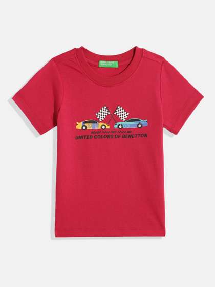 United Colors of
                      Benetton Boys Printed T-shirt