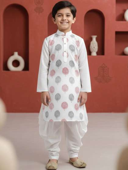 BAESD Boys Ethnic Motifs
                    Printed Regular Kurta with Patiala