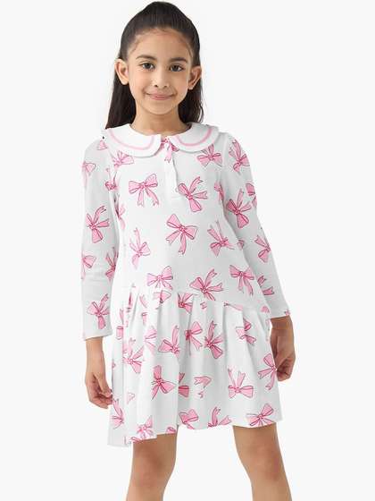 Juniors by Babyshop
                      Floral Print Peter Pan Collar A-Line Dress