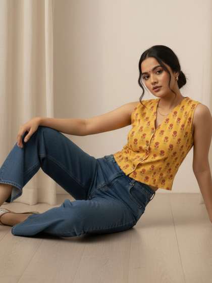 Varanga Floral Print
                        Top
