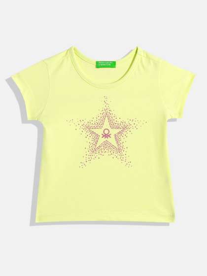 United Colors of
                    Benetton Girls Glitter Embellished T-shirt