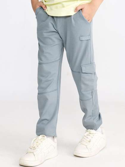 Dotokids Kids Cotton
                    Rich Cargo Joggers With Adjustable Waist