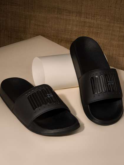ARVAN Men Self Design
                      Sliders Flip Flops