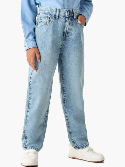 Juniors by Babyshop Boys
                    Relaxed Fit Mid-Rise Light Fade Jeans
