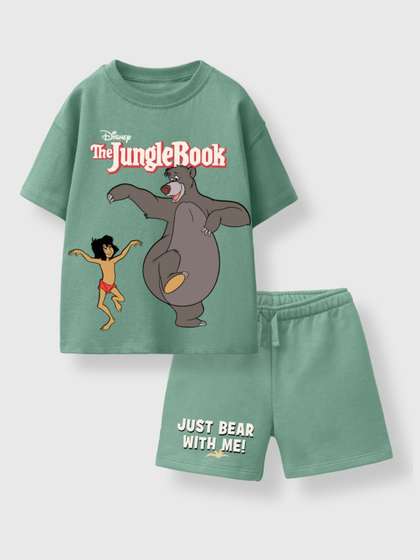 Nap Chief Kids Unisex
                    Disney The Jungle Book Printed Cotton T-shirt with
                    Shorts
