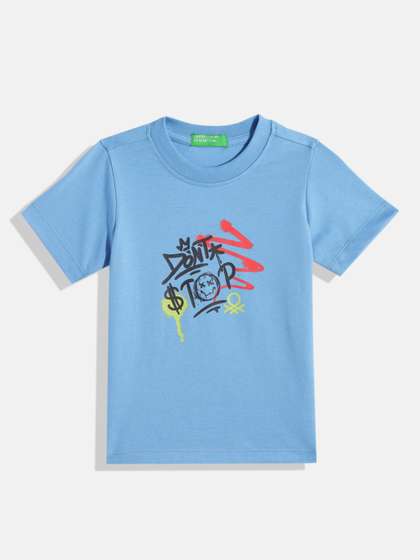 United Colors of
                    Benetton Boys Printed T-shirt