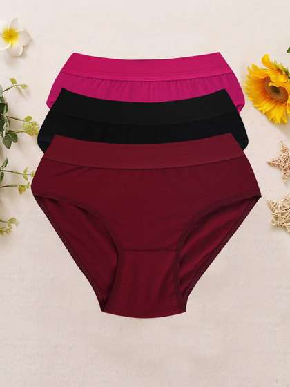 SHAVIDR ENTERPRISE
                        Women Pack of 3 Anti Microbial Basic Briefs