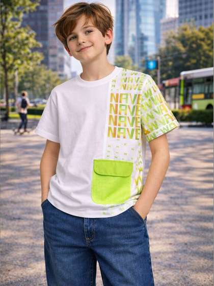 Sportking Boys White
                    Cotton Tshirts