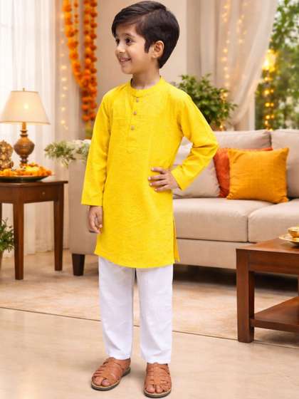 MAITREYO Boys Regular
                    Pure Cotton Kurta with Pyjamas