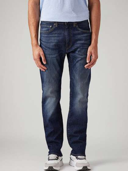 Levis Men Straight Fit Mid-Rise Jeans