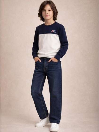 Gini and Jony Boys Slim
                    Fit Mid-Rise Jeans