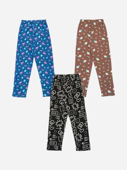 ZUNIORS SSC Pack of 3
                    Regular Fit Graphic Print Track Pants