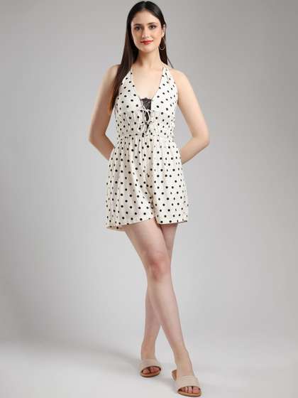 CORY EDGE Halter
                        Neck Printed Jumpsuit