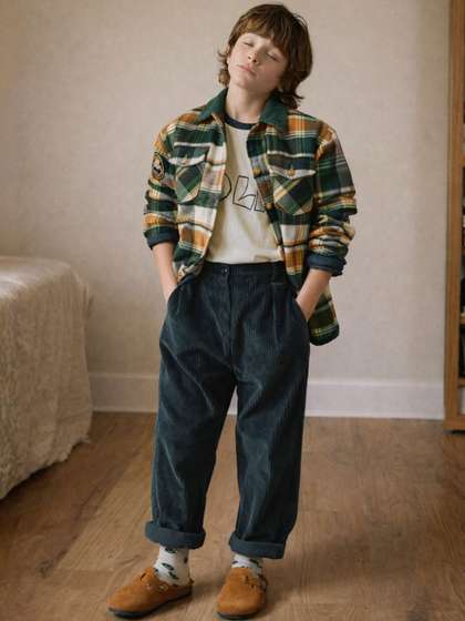 Gini and Jony Boys
                    Tartan Checks Checked Casual Shirt