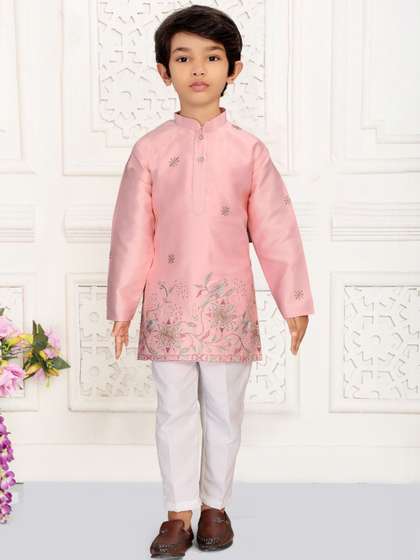 INZORA Boys Ethnic
                    Motifs Embroidered Regular Thread Work Kurta with
                    Trousers