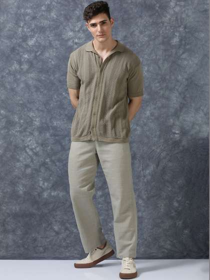 The Roadster
                        Lifestyle Co Men Relaxed Fit Trousers