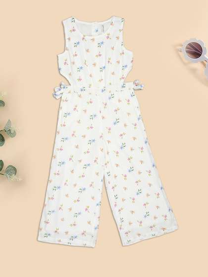 Pantaloons Junior
                      Girls Printed Culotte Jumpsuit
