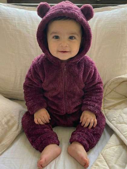 BabyZone Infants Hooded
                    Rompers Rompers
