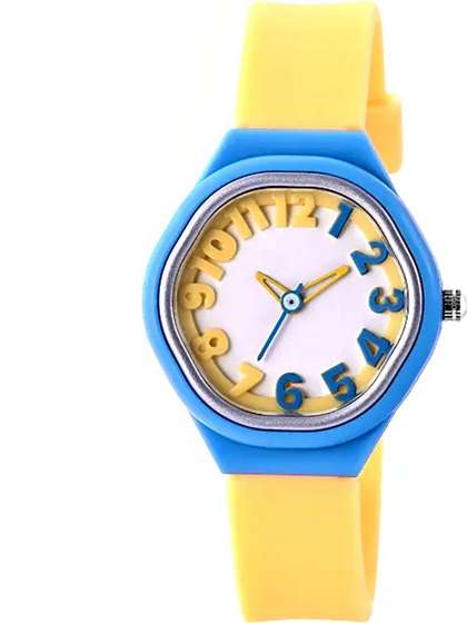 Time Up Unisex Kids
                    Brass Dial & Straps Analogue Watch AQ2235-6