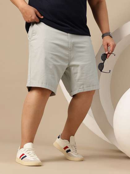 Sztori Plus Size Men
                        Drawstring Closure Shorts