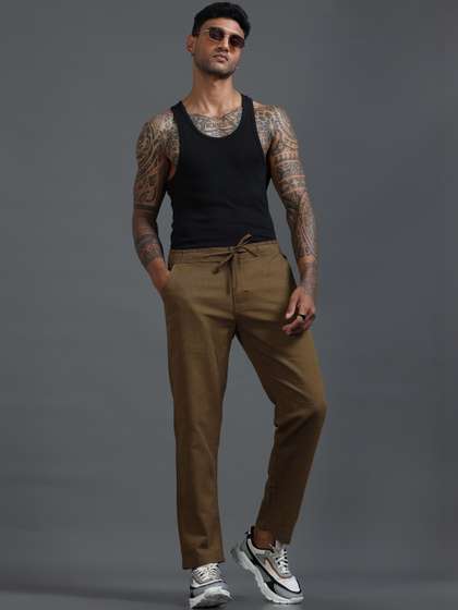 The Roadster
                        Lifestyle Co Men Relaxed Fit Trousers