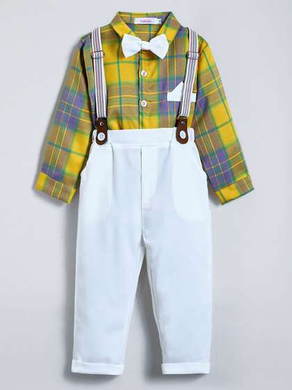 Hopscotch Boys Checked
                    Shirt with Trousers