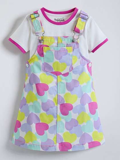 Hopscotch Print Pinafore
                    Dress