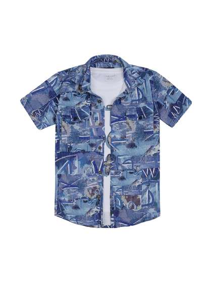 CHARCHIT Boys Comfort
                    Printed Casual Shirt