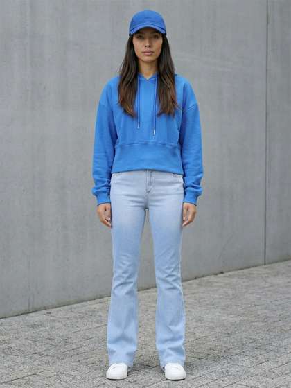 Freehand by The
                        Indian Garage Co Women Hooded Long Sleeves
                        Sweatshirt