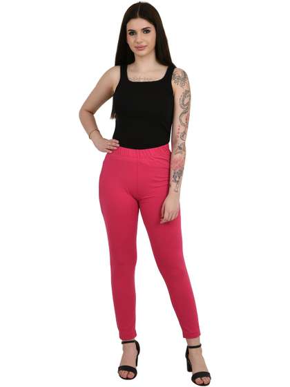 PADMAKSHI Women
                        Cotton Solid Ankle Length Leggings