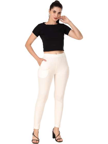 PADMAKSHI Women
                        Solid Ankle Length Leggings