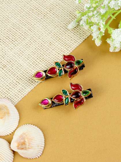 Asthetika Kids Girls
                    Embellished Tic Tac Hair Clip