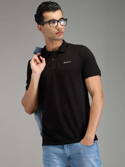 Pepe Jeans Men Brand
                        Logo Polo Collar T-shirt