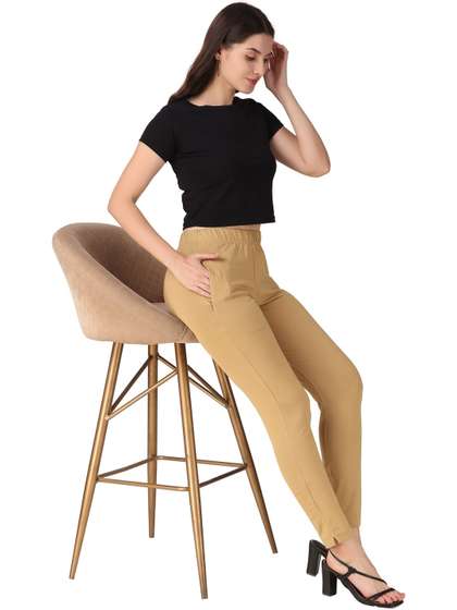 PADMAKSHI Women
                        Cotton Solid Ankle Length Leggings