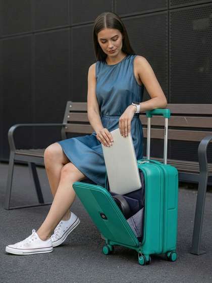 WROGN Unisex Hard
                        Shell Cabin Trolley Suitcase 25.2L