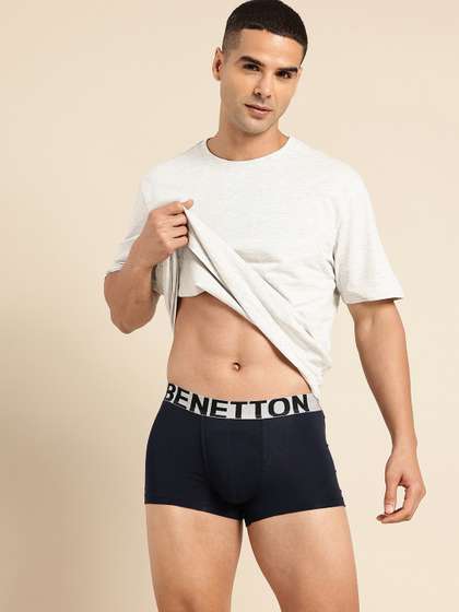 United Colors of
                        Benetton Men Solid Knitted Trunks