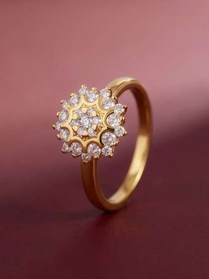 MAEJOY Blooming
                          Beauty Lab grown diamond 92.5 Sterling Silver
                          18KT Gold plated ring