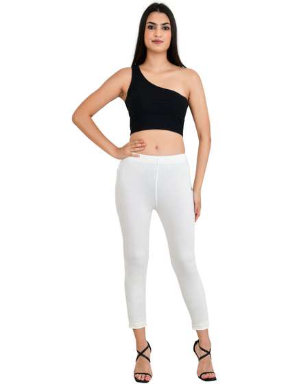 PADMAKSHI Women
                          Solid Ankle Length Leggings