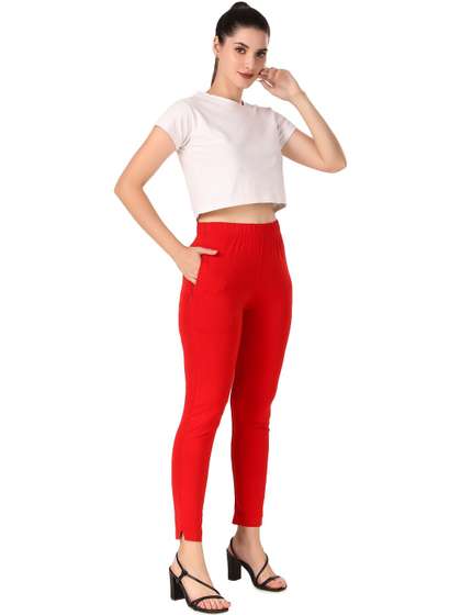 PADMAKSHI Women
                          Solid Ankle Length Leggings
