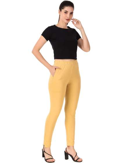 PADMAKSHI Women
                          Cotton Solid Ankle Length Leggings