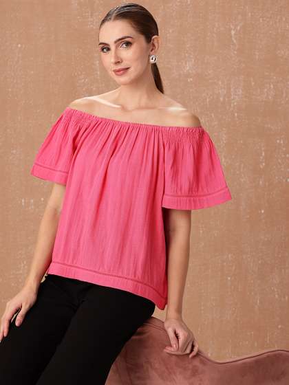 all about you
                          Off-Shoulder Pure Cotton Top