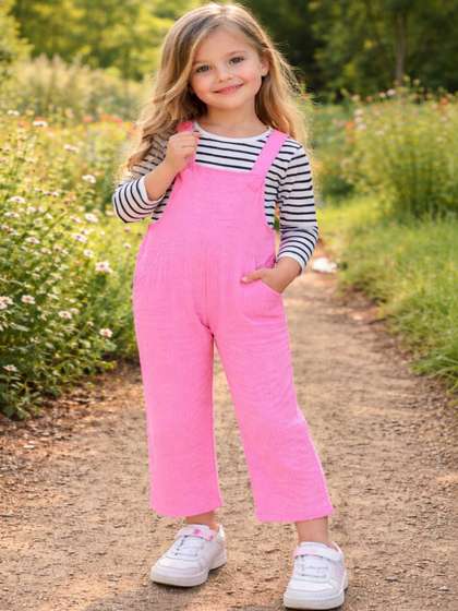 Ninas Girls Striped
                    T-shirt with Trousers