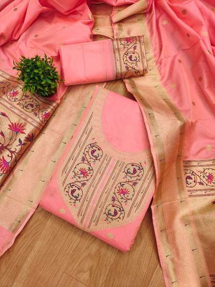 Royal Rajgharana
                        Saree Embroidered Art Silk Unstitched Dress
                        Material