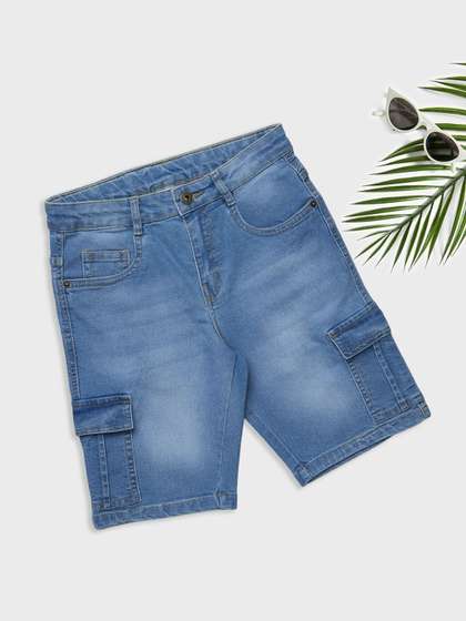 Pantaloons Junior Boys
                    Denim Blend Cargo Shorts