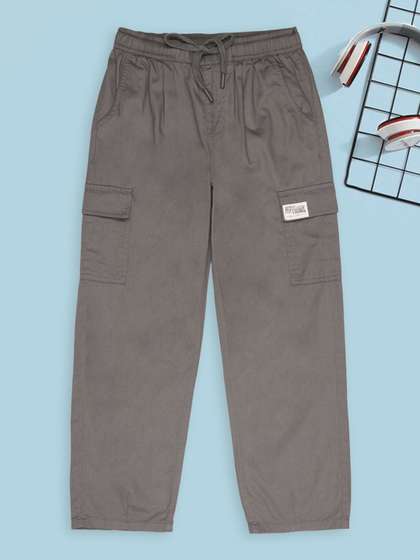 Pantaloons Junior Boys
                    Regular Fit Brand Logo Training Track Pants