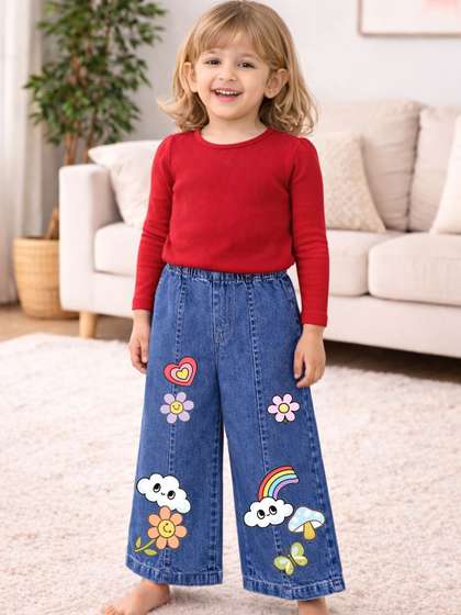 The Natkhat Tales Girls
                    Printed No Fly Trousers