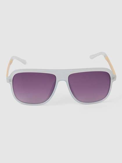 DukieKooky Unisex Kids
                    Purple Lens & White Fashion with Sunglasses